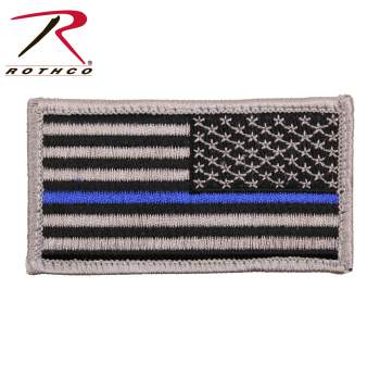 Rothco Thin Blue Line Police U.S. Flag Patch