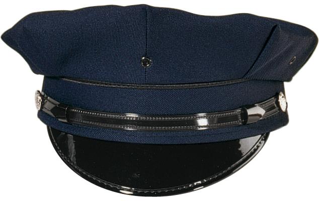 8 PT. NAVY BLUE POLICE/SECURITY CAP