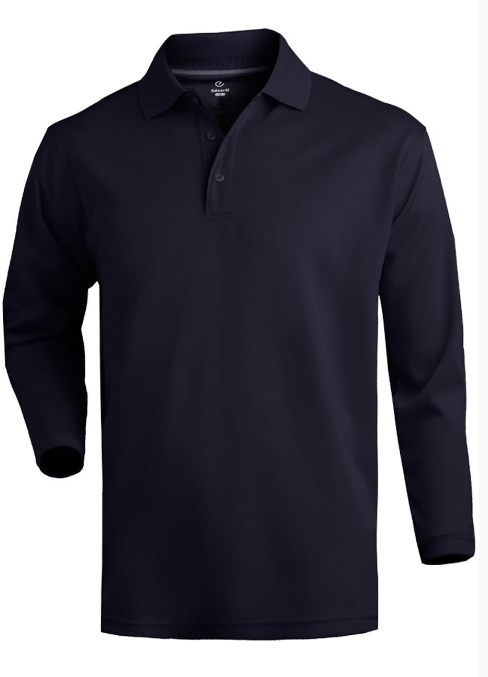 Edwards Garment Long Sleeve Hi-Performance Mesh Polo