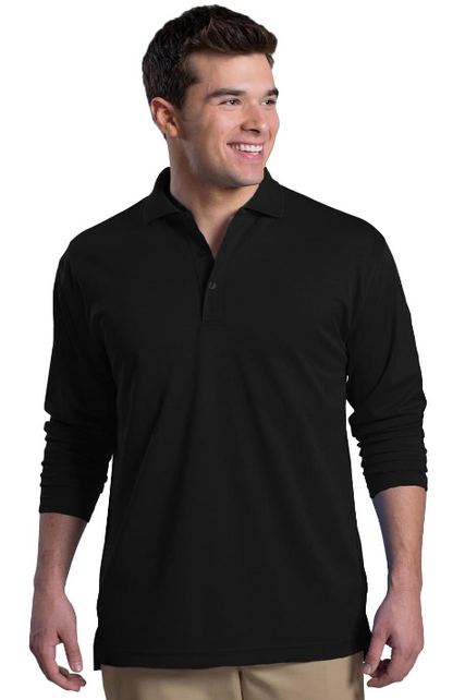 Edwards Garment Long Sleeve Hi-Performance Mesh Polo