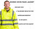 Game Sportswear The Econo HiVis Rain Jacket
