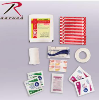 Military Zipper First Aid Kit Contents