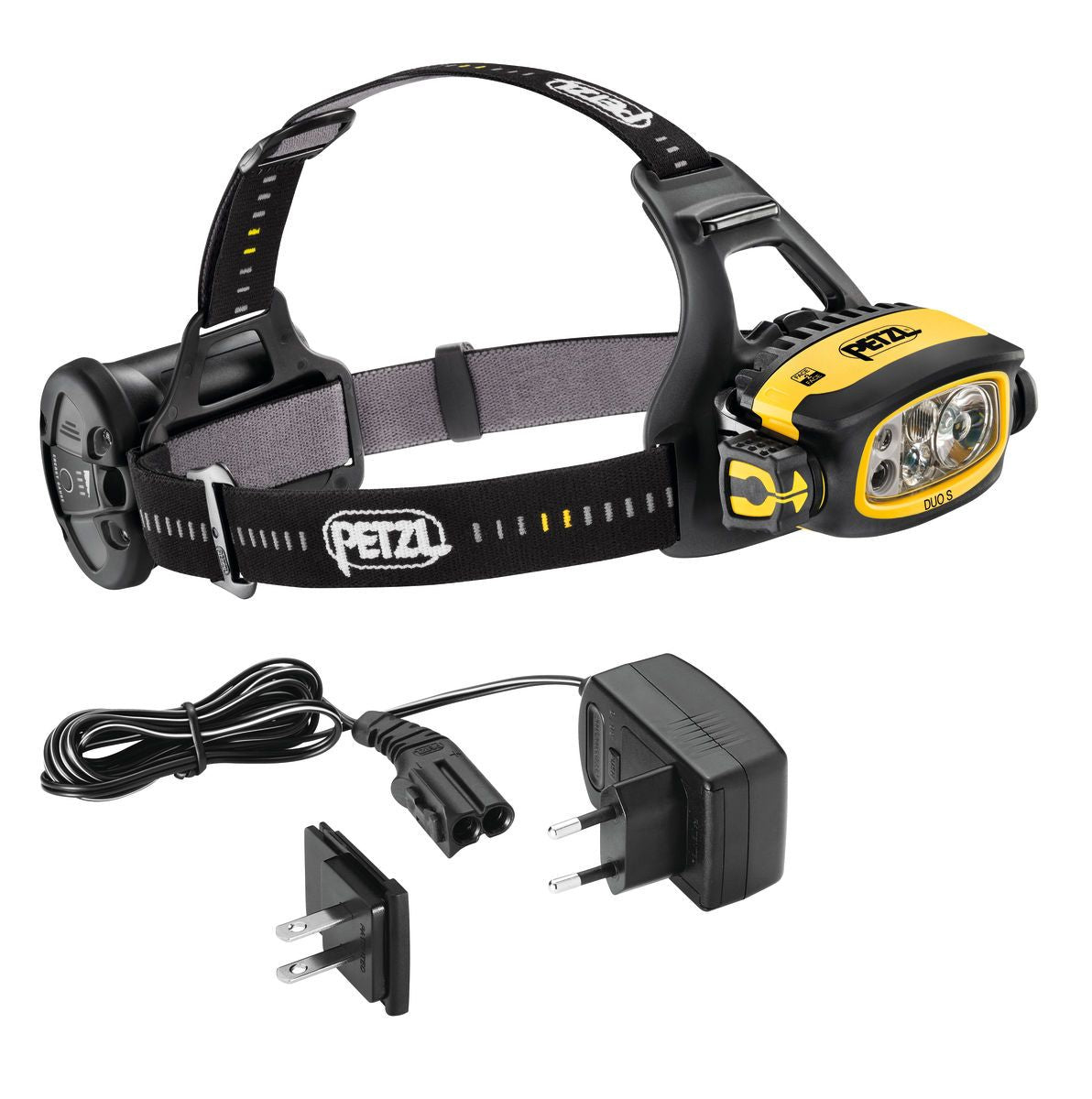 Petzl DUO S 1100 lumens, durable, waterproof, rechargeable, with face2face technology