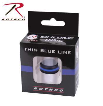 Rothco Thin Blue Line Silicone Ring