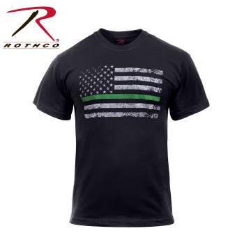 Rothco Thin Green Line Distressed Flag T-Shirt