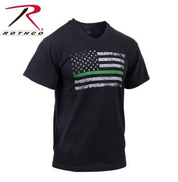 Rothco Thin Green Line Distressed Flag T-Shirt