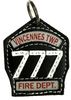 Custom Firefighter Key Chain Helmet Shield