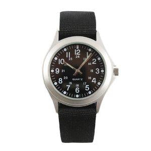 Military Style Quartz Watch w/ Black strap