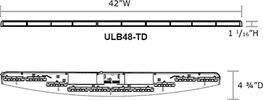 Star Phantom® Lineum X™ Dual Color Level Traffic Directors ULB48-TD