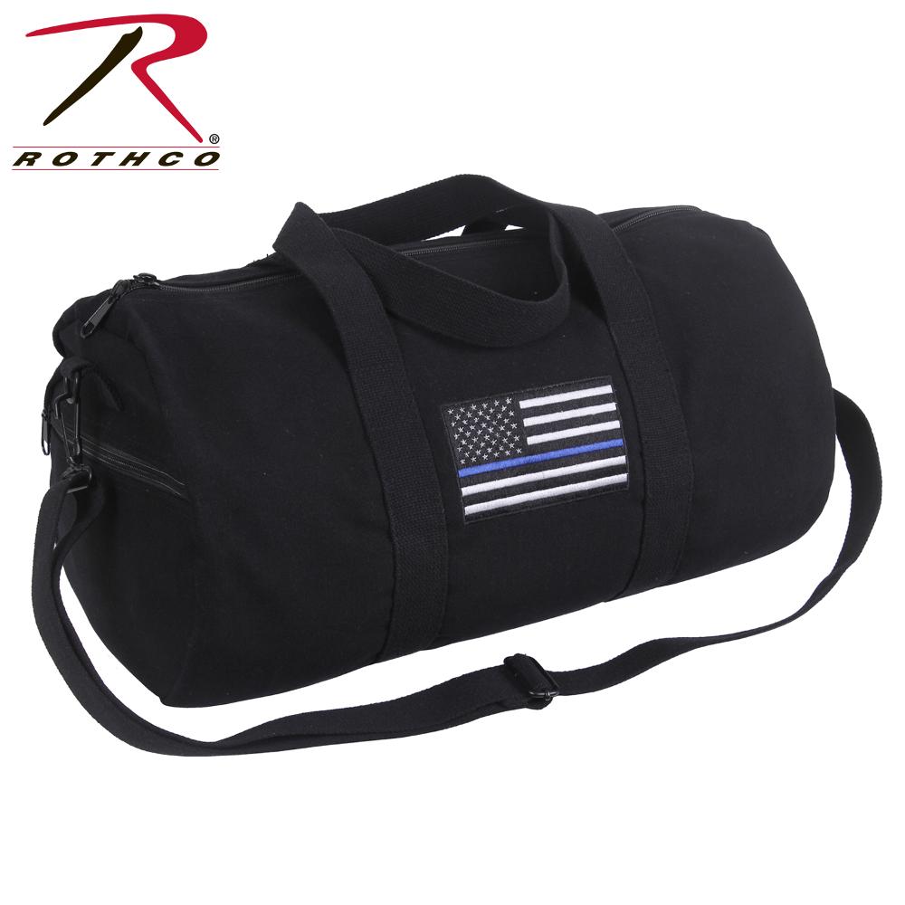 Rothco Thin Blue Line Canvas Shoulder Duffle Bag