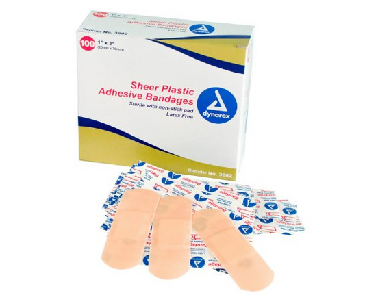 Dynarex Sheer Plastic Adhesive Bandages