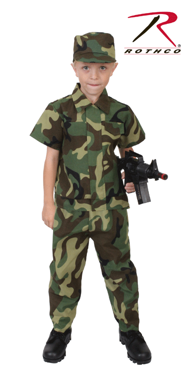 Kid's Camouflage Soldier Costume