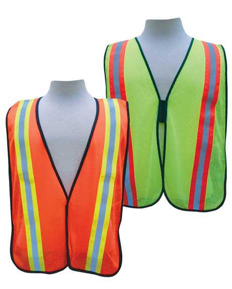 Safety Vest with Contrast Striping