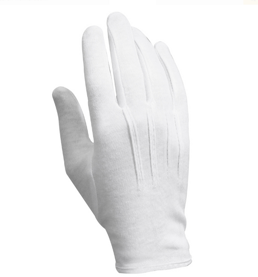 White Cotton Parade Uniform Gloves