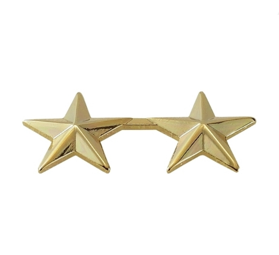 Hero's Pride 2 Stars, 2 Posts & Clutch Backs, Pairs, 5/8" High