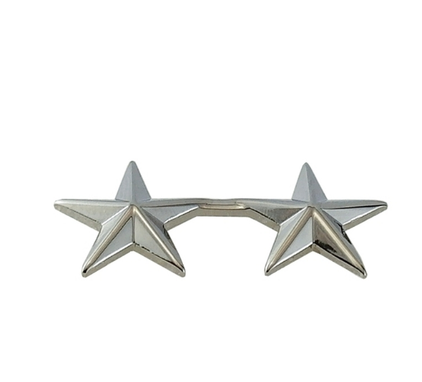 Hero's Pride 2 Stars, 2 Posts & Clutch Backs, Pairs, 5/8" High