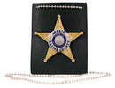 Boston Leather Neck Chain Badge Holder, No ID 
