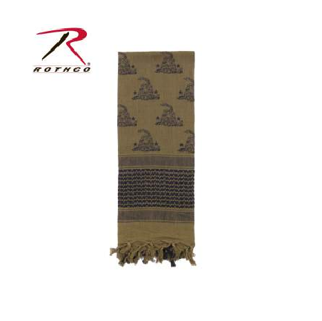 Rothco Gadsden Snake Shemagh Tactical Desert Scarf