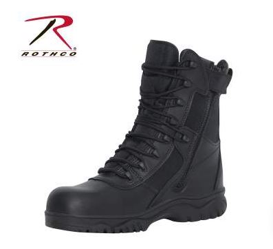 Rothco 8 Inch Forced Entry Tactical Boot With Side Zipper & Composite Toe