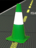 18" Lime Reflective Road Cones