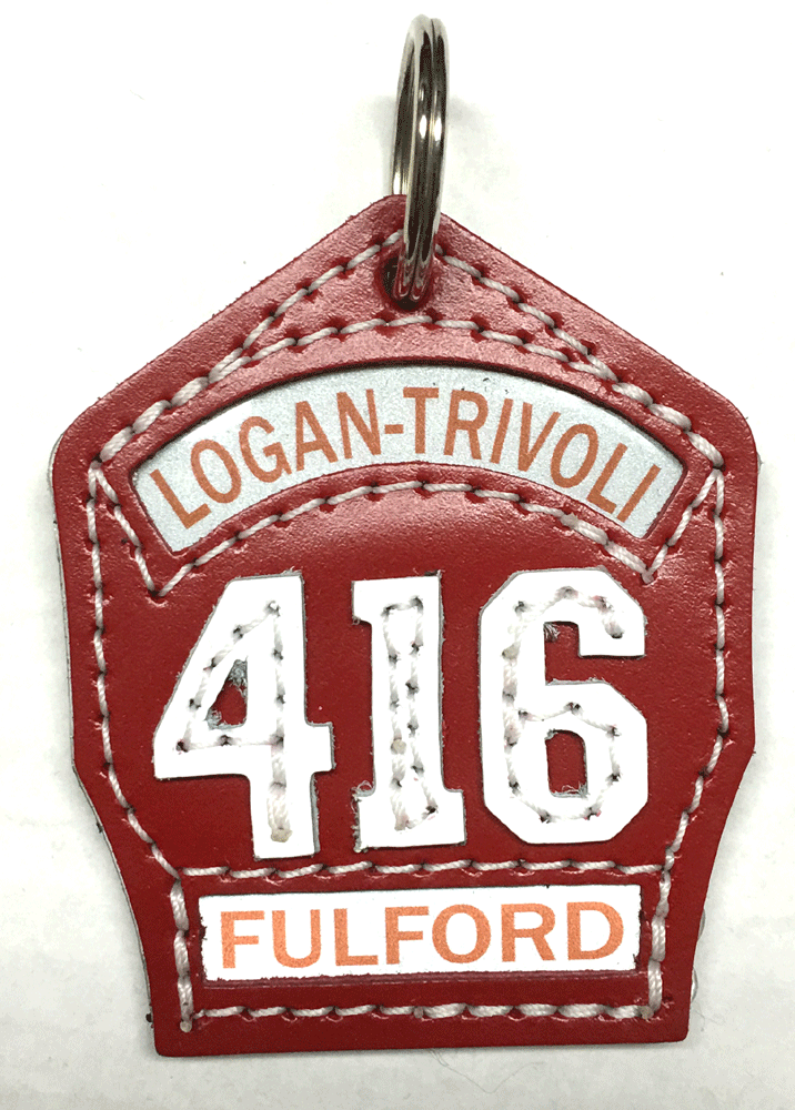 Custom Firefighter Key Chain Helmet Shield