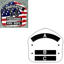 LA Short Style Fire Helmet Shield LAS5