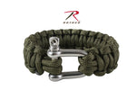 Rothco Paracord Olive Bracelet With D-Shackle