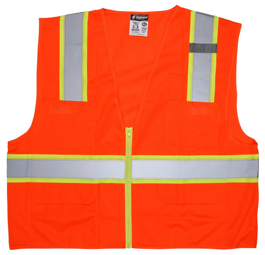 Class 2 Multi-Pocket Surveyor's Vest (Fully Meshed Back)