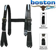 Boston Leather High Back Firefighter's Suspenders Reflective 9178R
