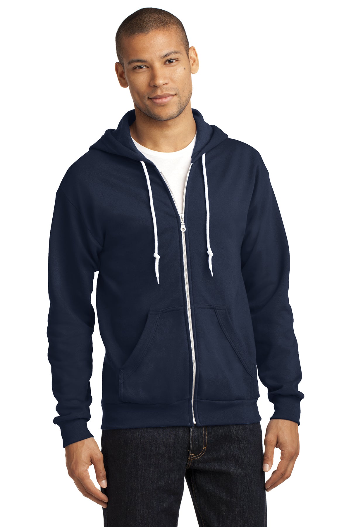 Anvil Full-Zip Hooded Sweatshirt