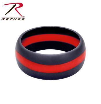 Rothco Thin Red Line Silicone Ring