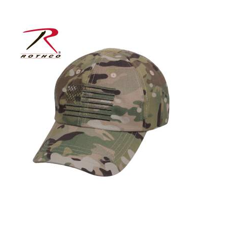 Rothco Multicam Tactical Operator Cap With US Flag