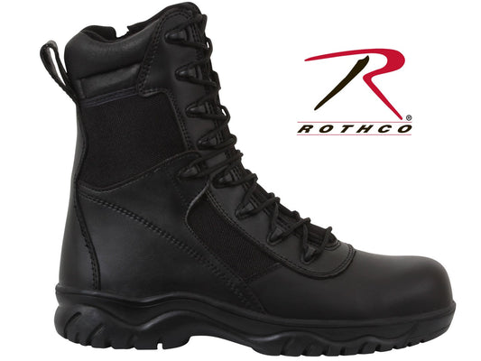 Rothco 8 Inch Forced Entry Tactical Boot With Side Zipper & Composite Toe