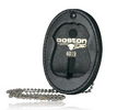 Oval Recessed Badge Holder With Clip and Chain