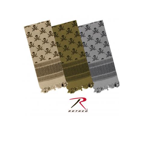 Rothco Skulls Shemagh Tactical Desert Scarf