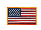 Hero's Pride U.S. Flag Patch With Gold Border
