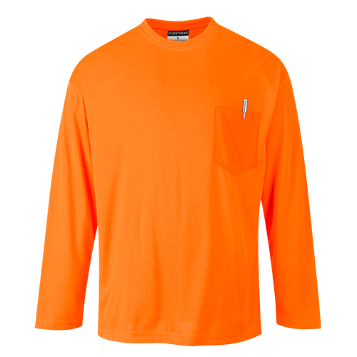 Portwest Long Sleeve Pocket T-Shirt