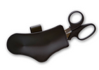 Right Side Leather Scissor Holder With Clip