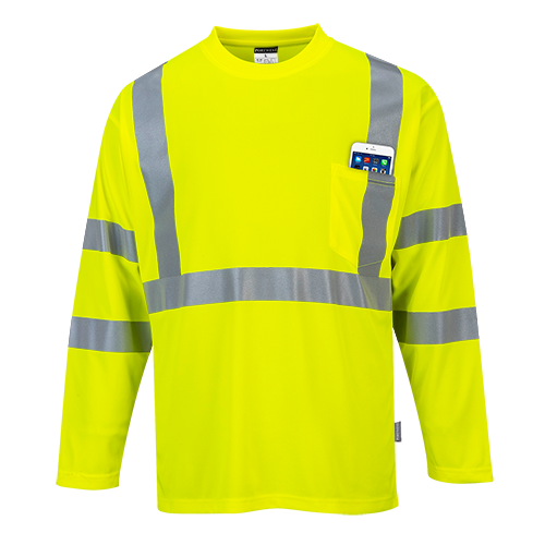 Portwest Hi-Vis Pocket T-Shirt