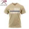 Rothco Thin Blue Line Dessert Sand T-Shirt