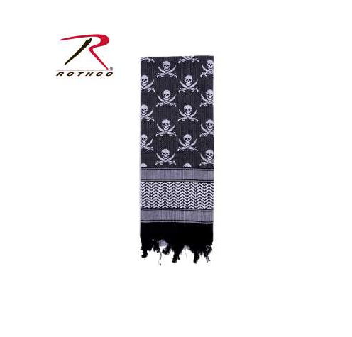 Rothco Skulls Shemagh Tactical Desert Scarf