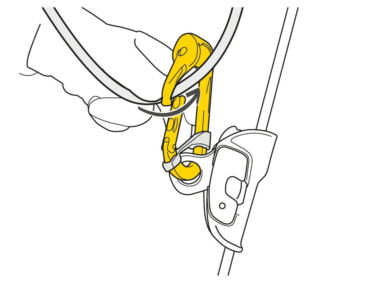 Petzl ROLLCLIP H-frame pulley carabiner