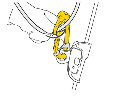 Petzl ROLLCLIP H-frame pulley carabiner