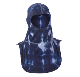 Majestic Apparel Tie Dye PAC II Firefighting Hood in Blue/White