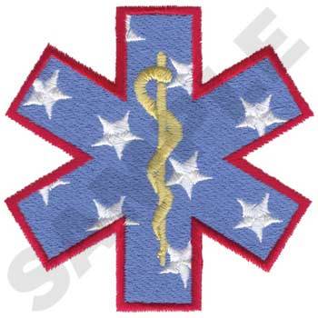 Patriotic E M T Star of Life