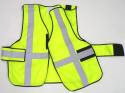 V12-EZP Economy Vest 5-Point Break-Away Vest with 2" Silver Striping & Title