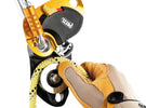 Petzl PRO TRAXION lightweight progress capture pulley for use with heavy loads, 95% efficiency
