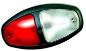 Weldon Red/Clear Interior Lamp, Push Lens (8080-8081 SERIES)