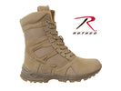 Rothco Forced Entry Desert Tan 8" Deployment Boots with Side Zipper