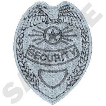 Security Badge Embroidery